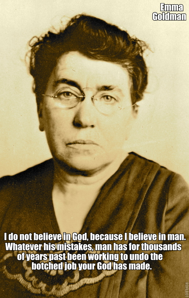 Emma Goldman quote god